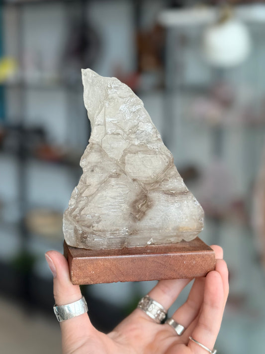 Elestial Quartz with Mica ( Brazil ) With Base