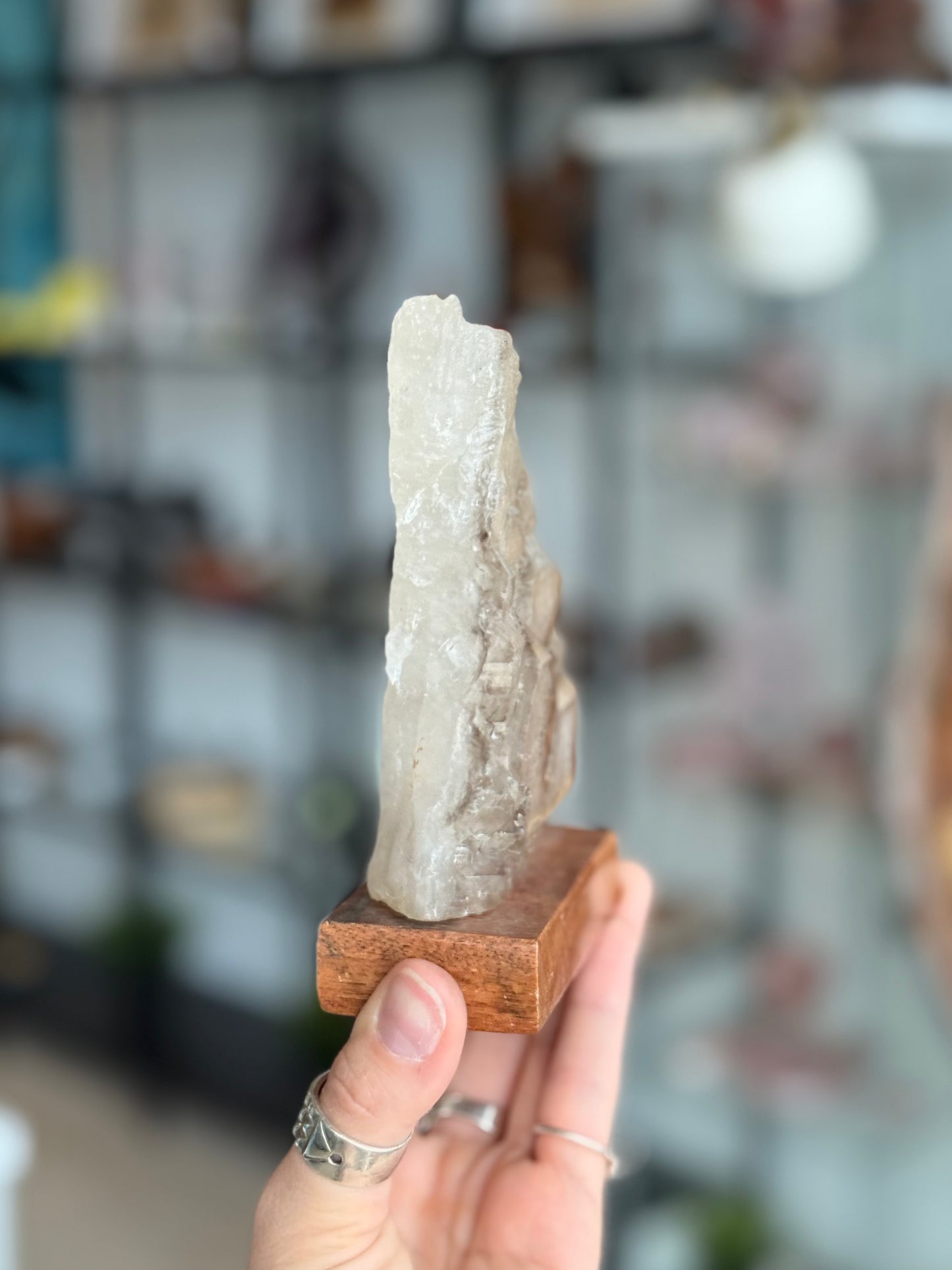 Elestial Quartz with Mica ( Brazil ) With Base