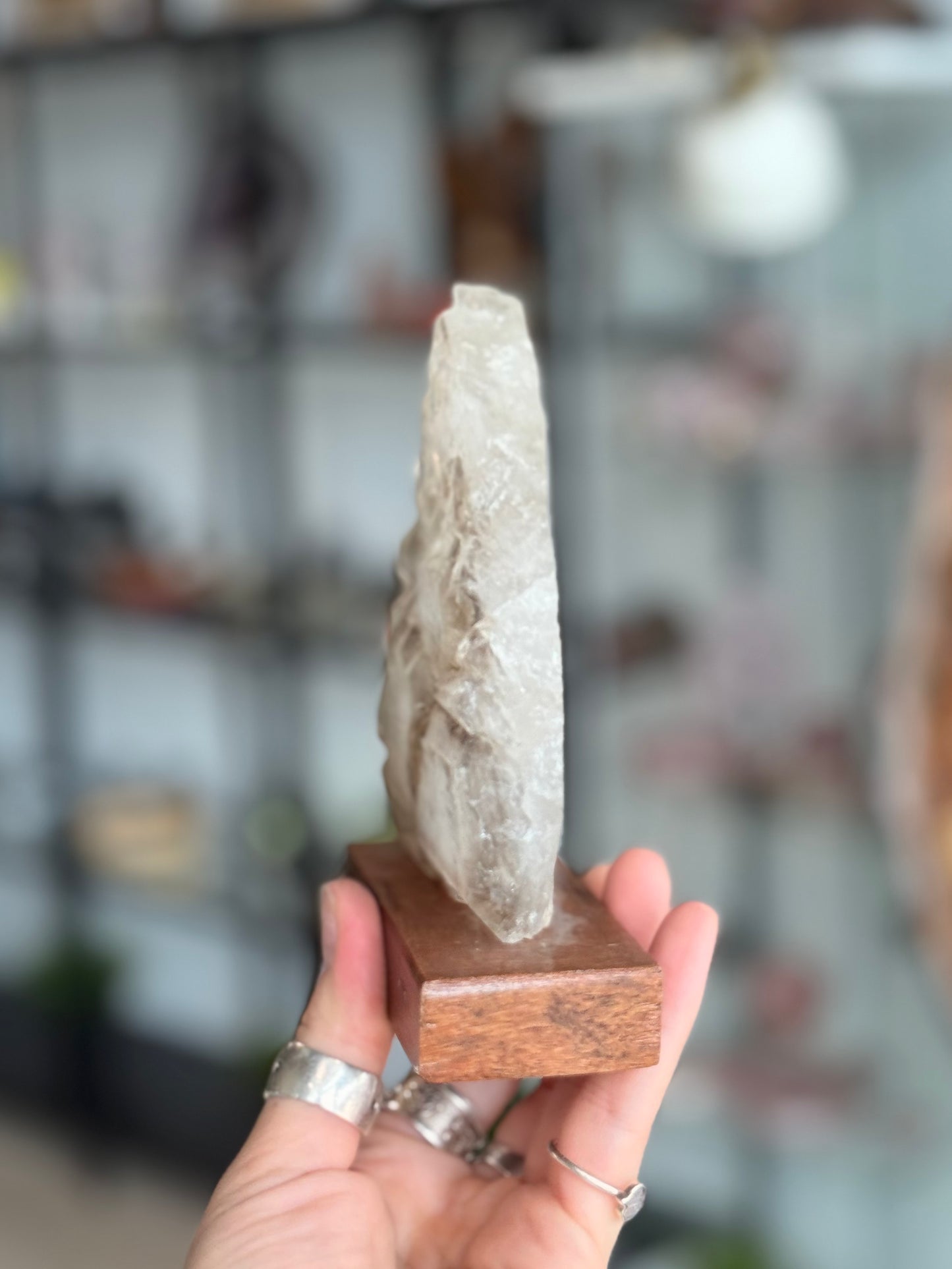 Elestial Quartz with Mica ( Brazil ) With Base