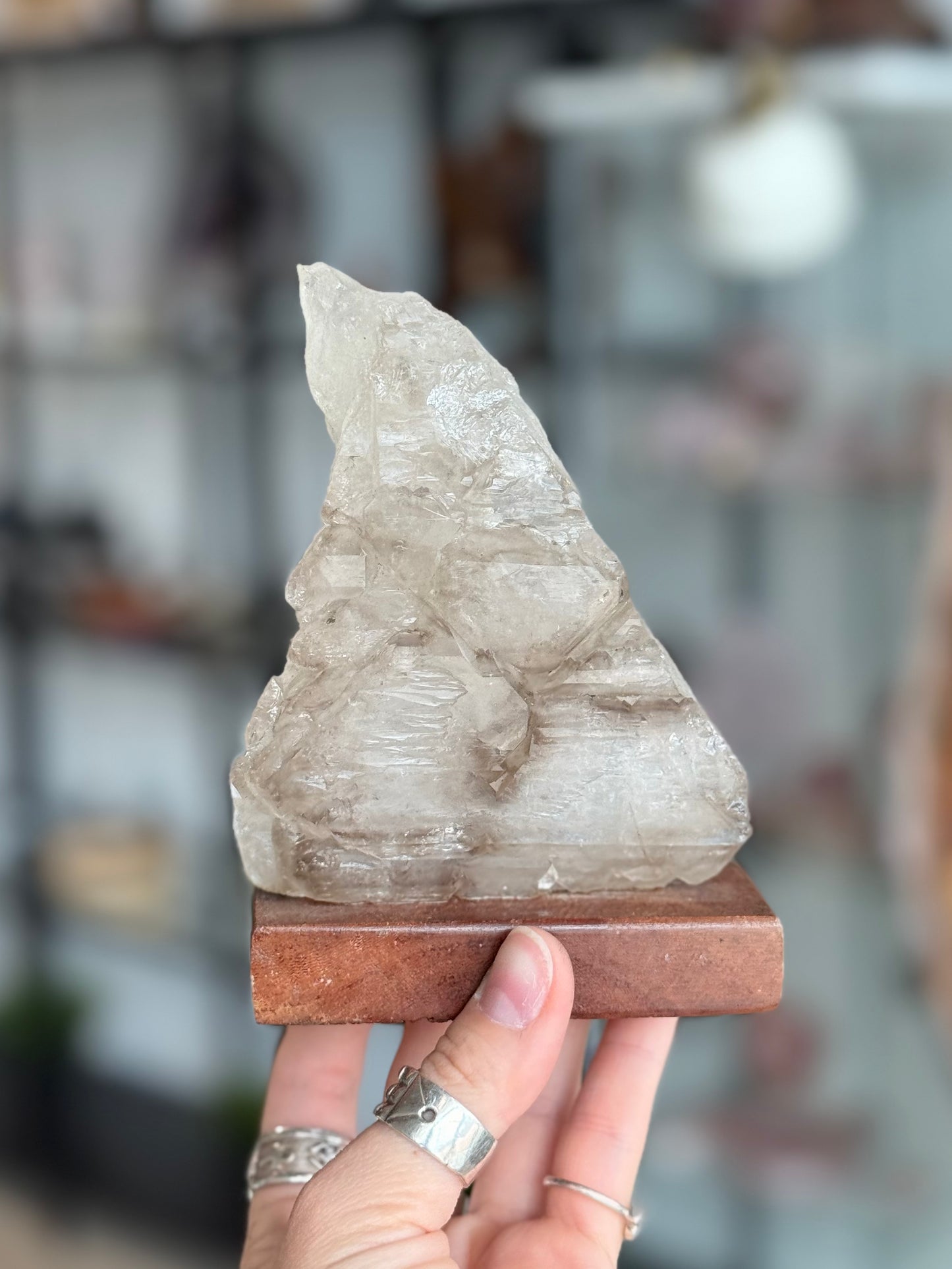 Elestial Quartz with Mica ( Brazil ) With Base