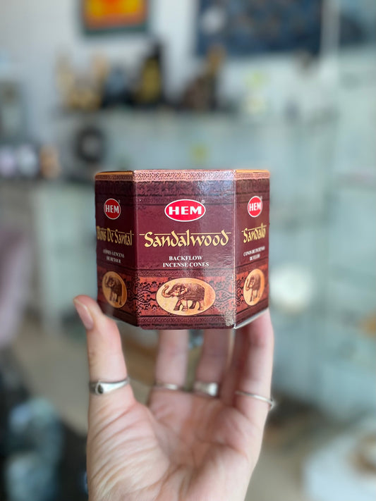 SandalWood (HEM) Backflow Incense Cones