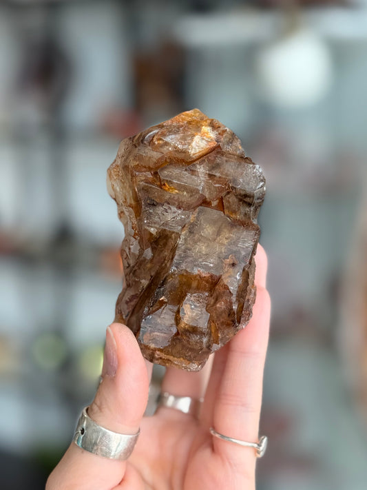 Elestial Quartz with Mica ( Brazil ) With Base