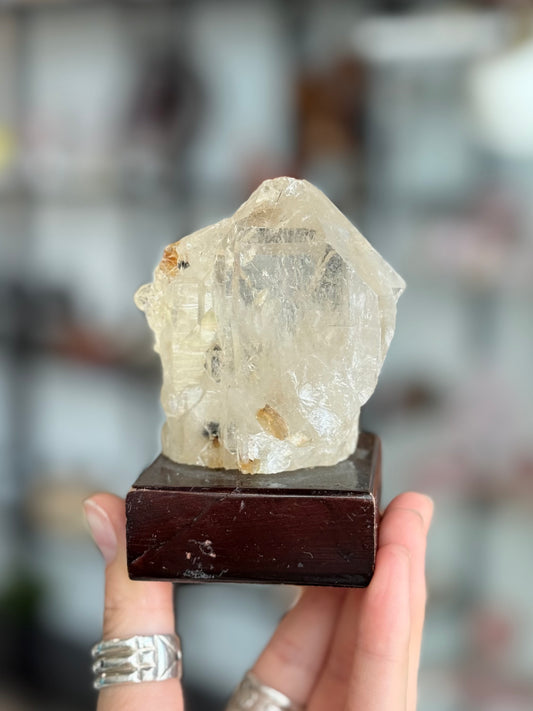 Elestial Quartz with Mica ( Brazil ) With Base