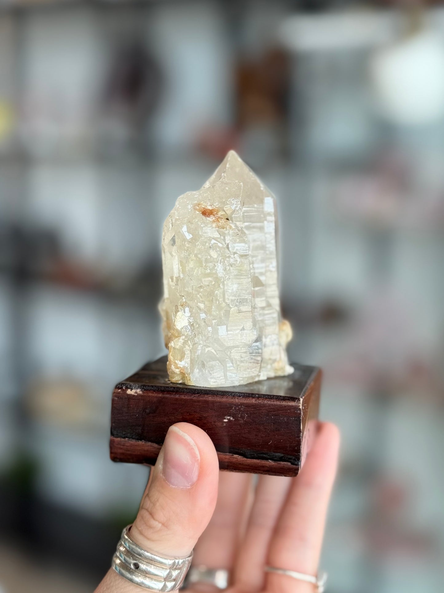Elestial Quartz with Mica ( Brazil ) With Base