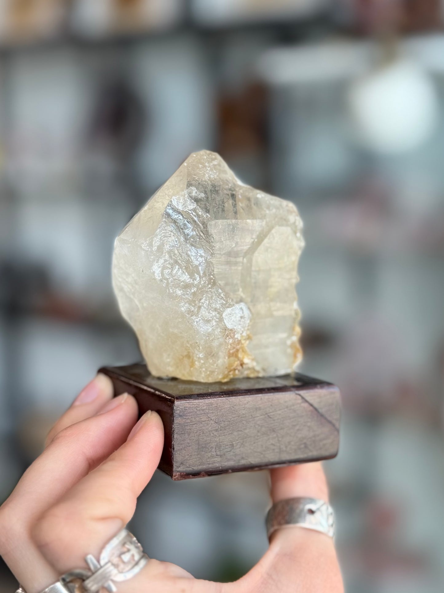 Elestial Quartz with Mica ( Brazil ) With Base