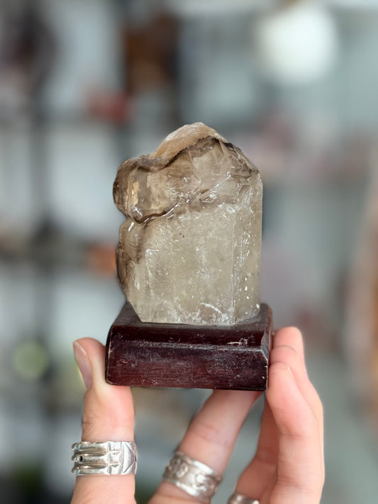 Elestial Quartz with Mica ( Brazil ) With Base