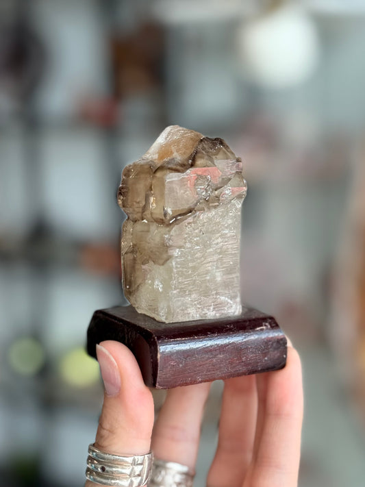 Elestial Quartz with Mica ( Brazil ) With Base