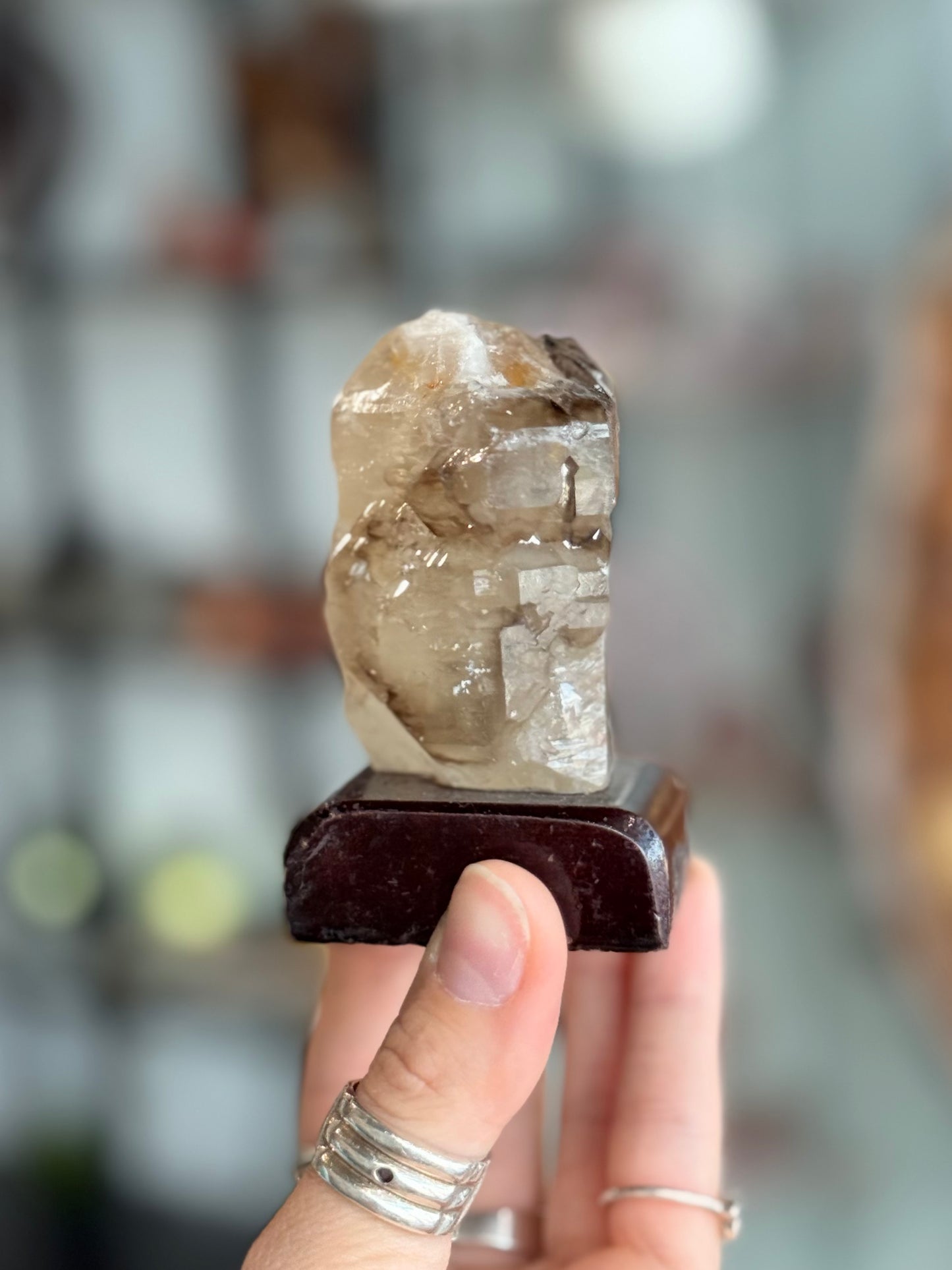Elestial Quartz with Mica ( Brazil ) With Base
