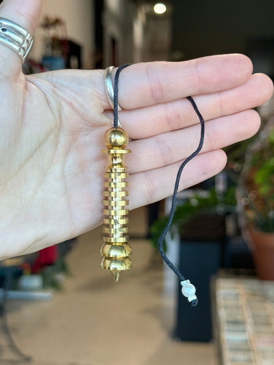 Péndulo de Latón Dorado | Golden Brass Pendulum