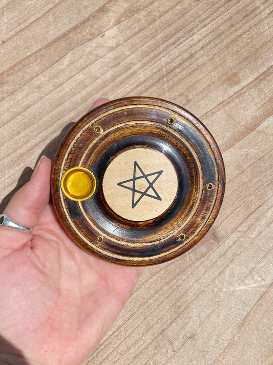 Pentagram Incense Holder & Cones