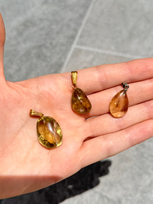 Natural Citrine Pendant  ( Brazil )