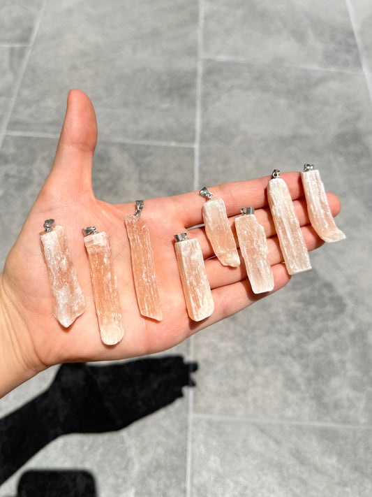 Orange Selenite Pendant ( Marruecos )