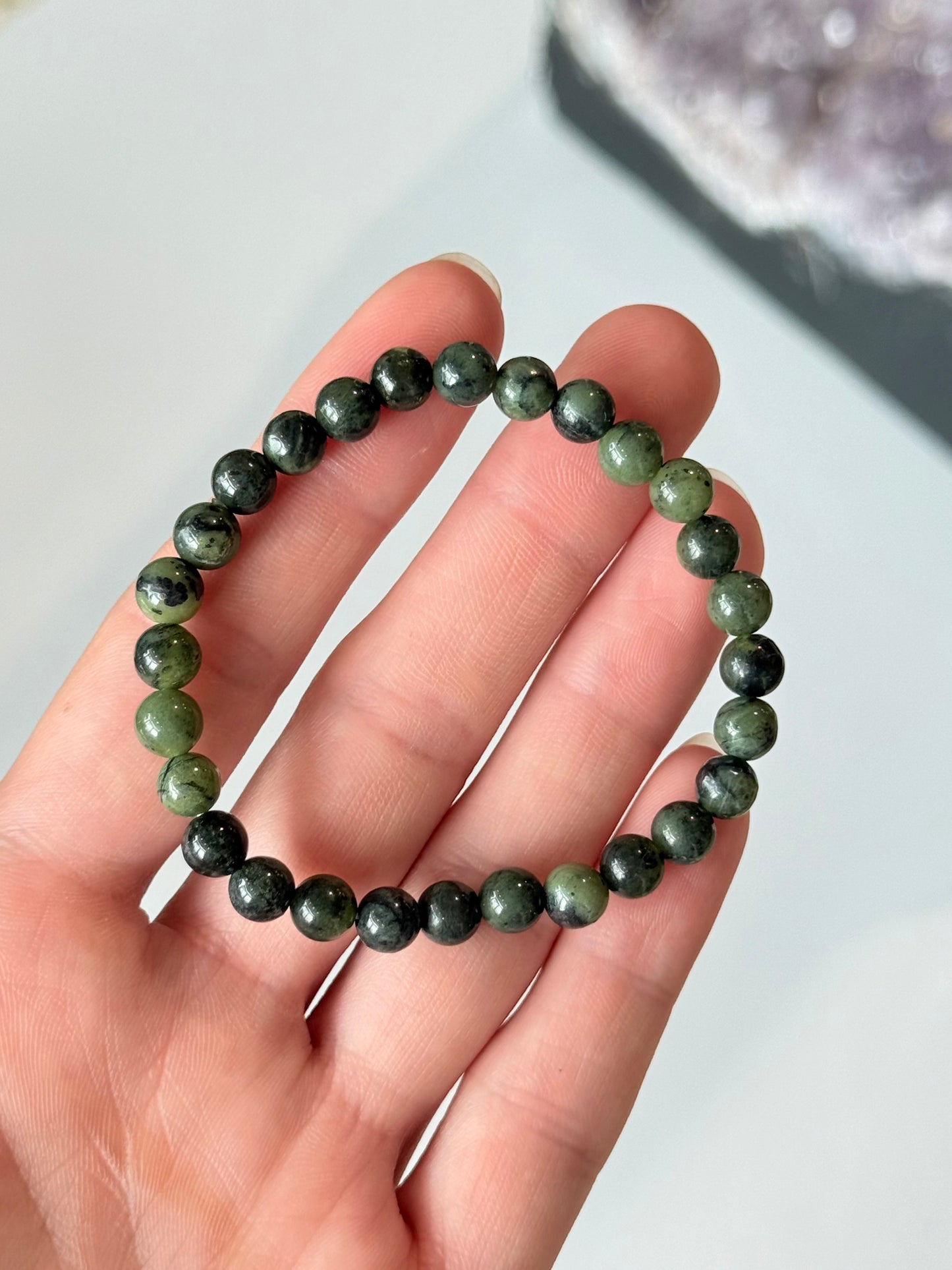 Nephrite Jade - 6mm Bracelet