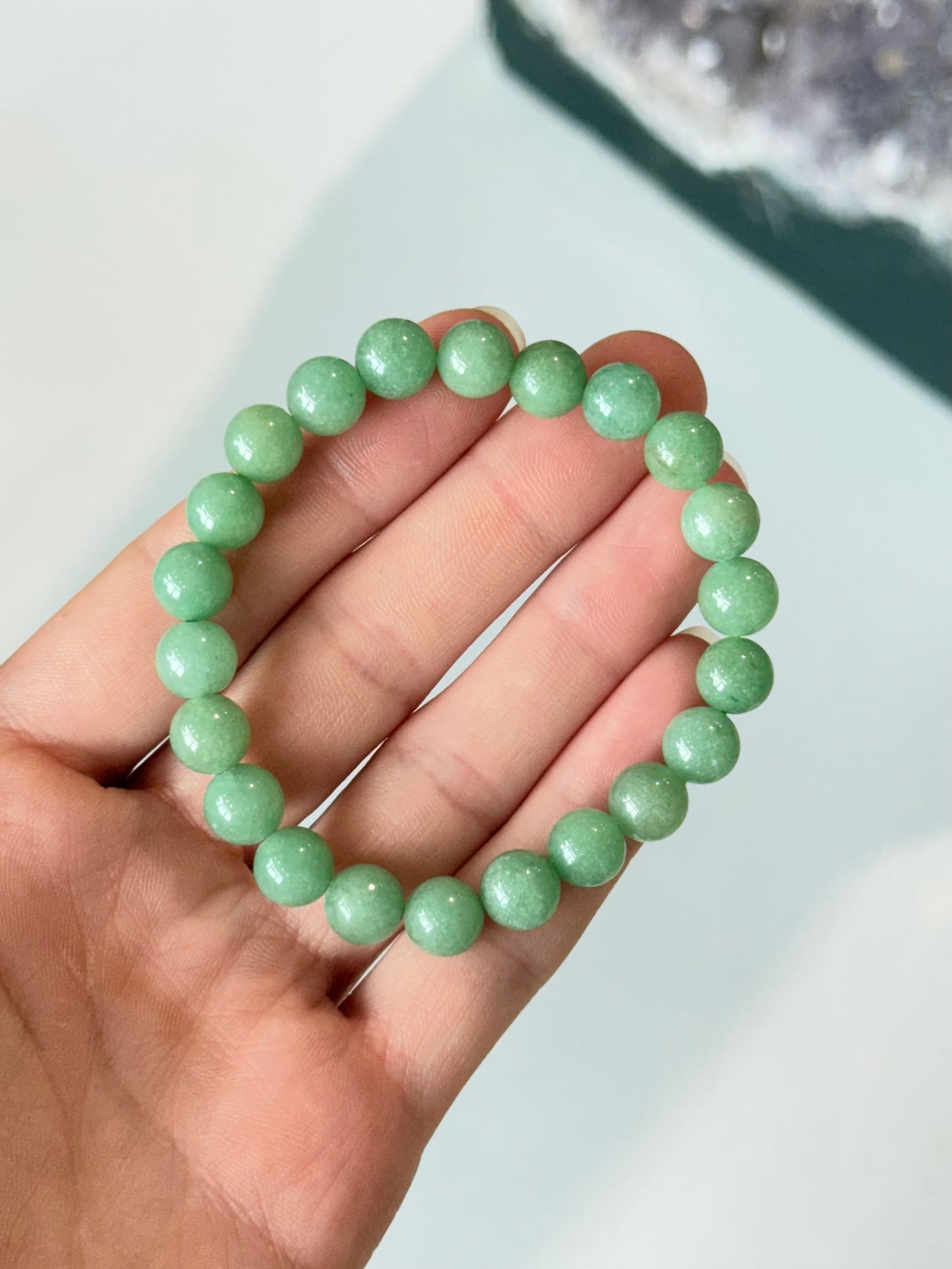 Green Aventurine - 8mm Bracelet ( Genuine )