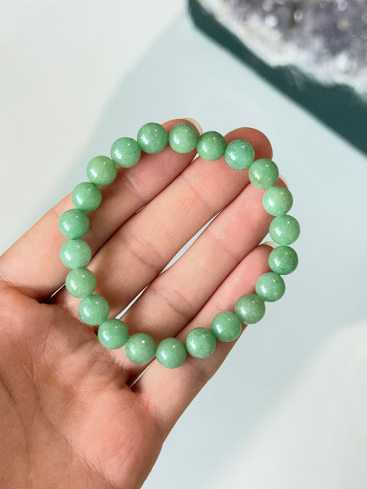 Green Aventurine - 8mm Bracelet ( Genuine )