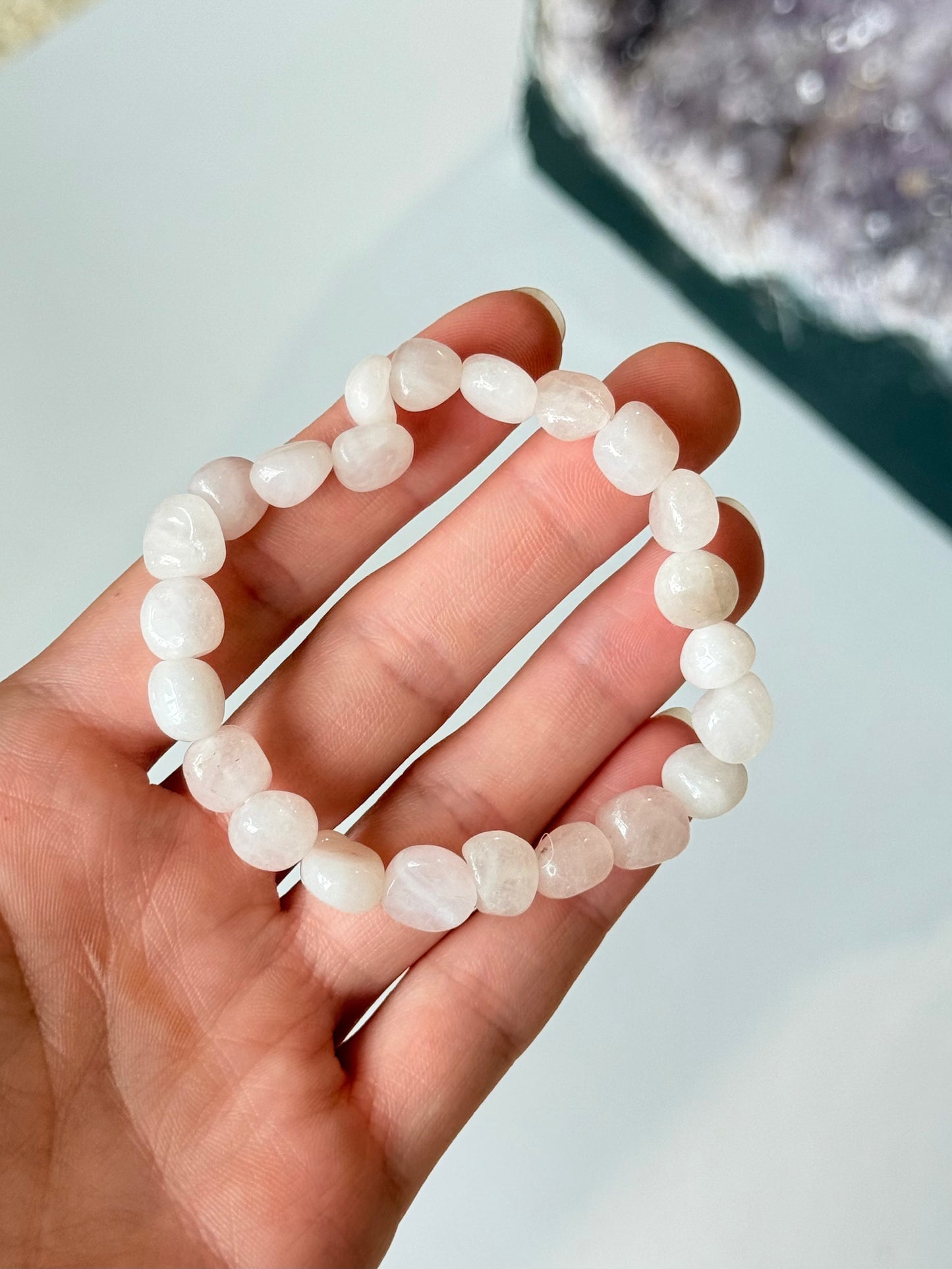 Rose Quartz Freeform Bracelet