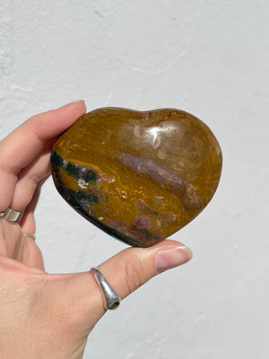 Polychrome Jasper Heart