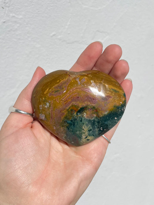 Polychrome Jasper Heart