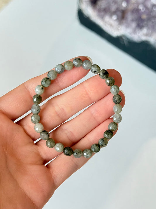 Faceted Labradorite - 6mm Bracelet