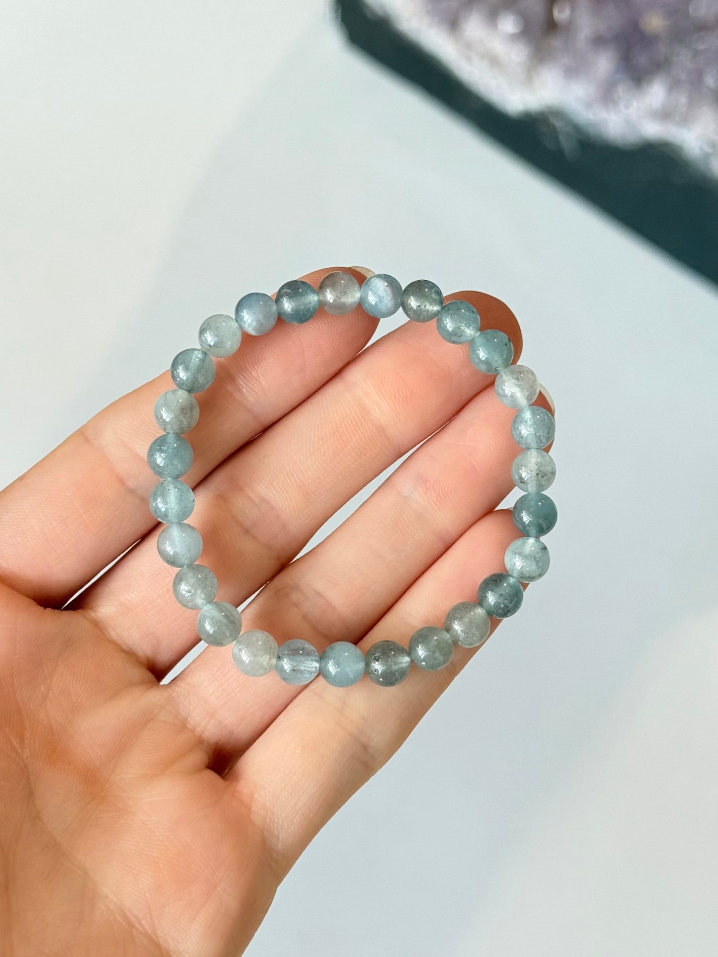 Aquamarine - 6mm Bracelet