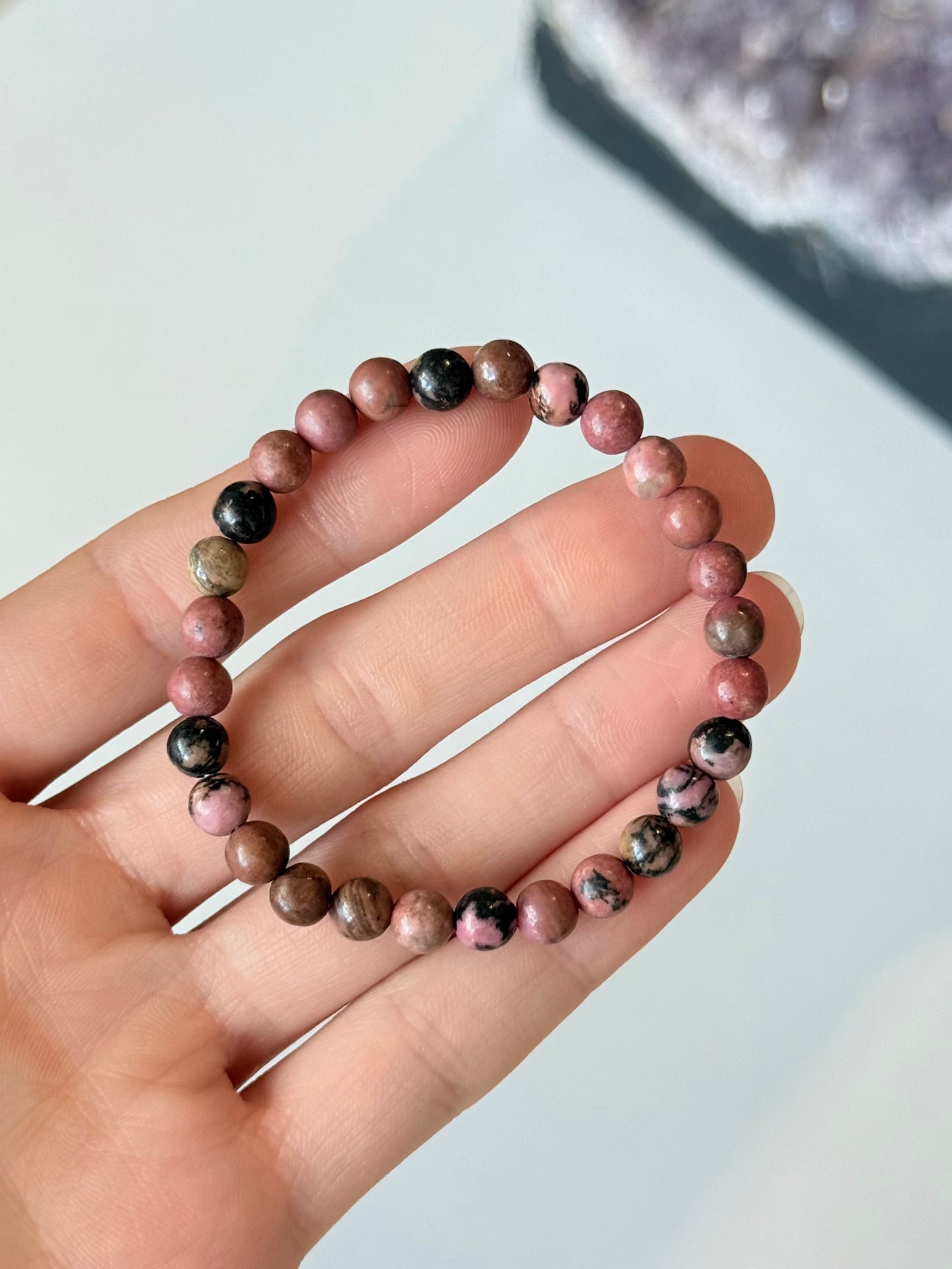Rhodonite - 6mm Bracelet