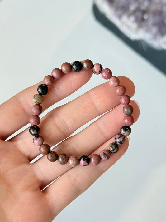 Rhodonite - 6mm Bracelet