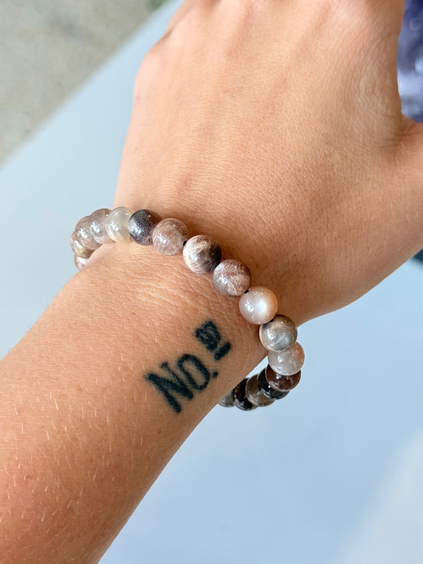 Day and Night Moonstone Bracelet