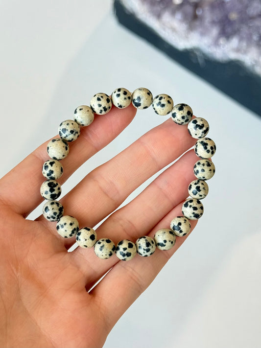 Dalmation Jasper - 8mm Bracelet