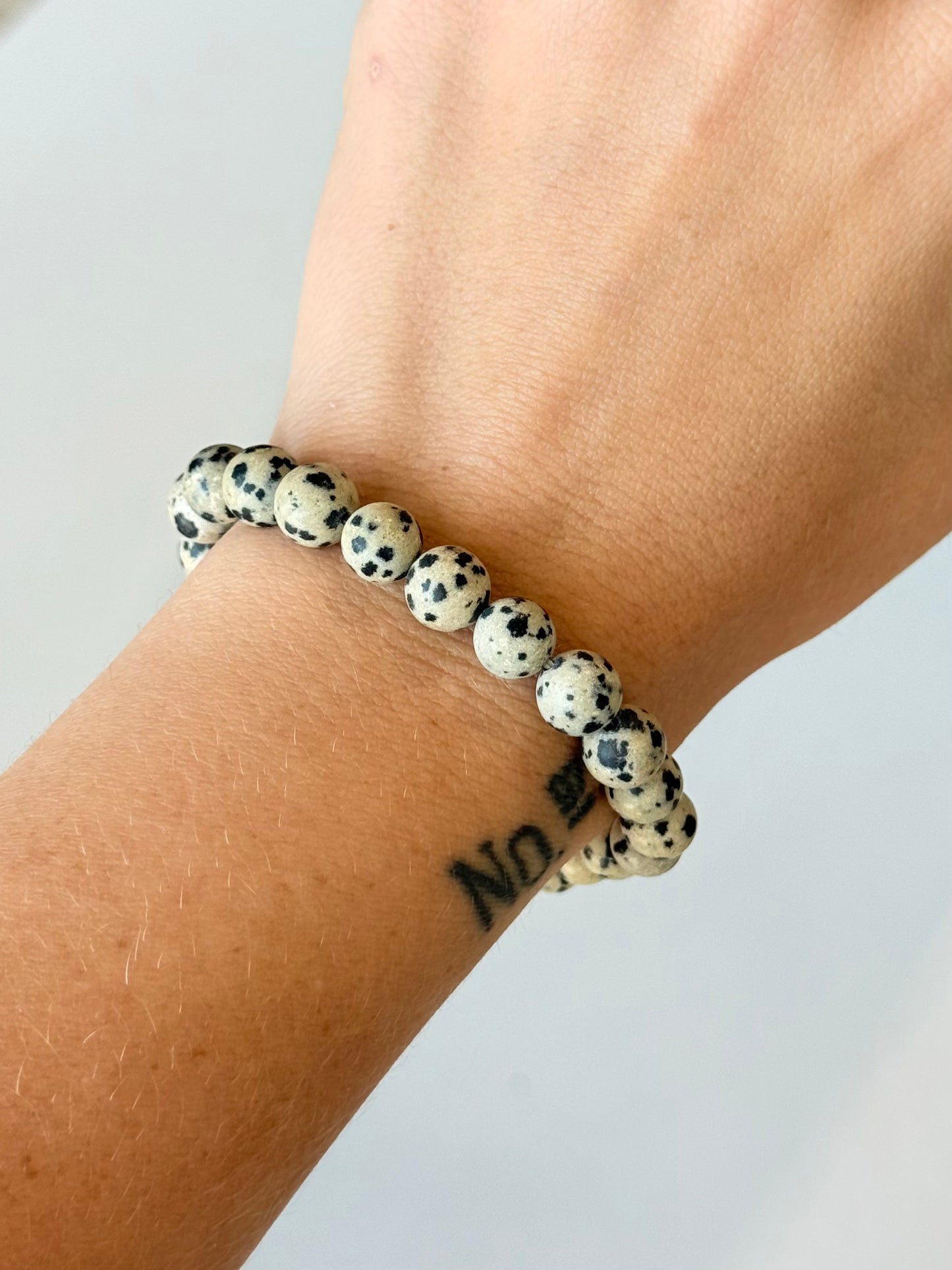 Dalmation Jasper - 8mm Bracelet