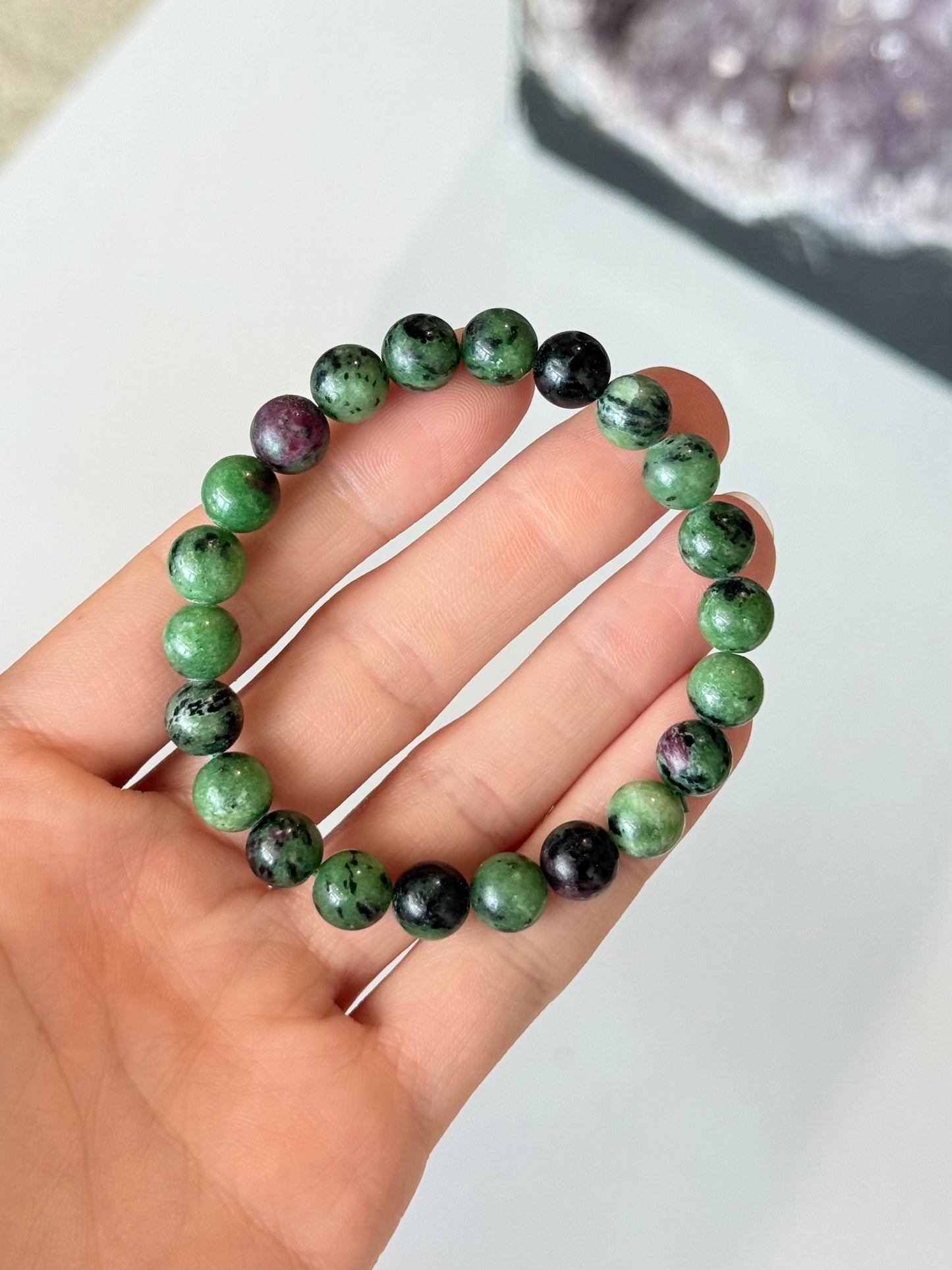 Ruby In Zoisite - 8mm Bracelet