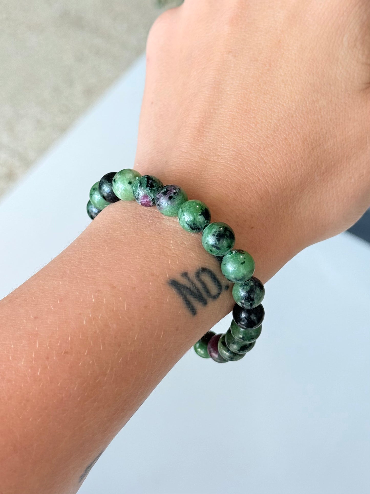 Ruby In Zoisite - 8mm Bracelet