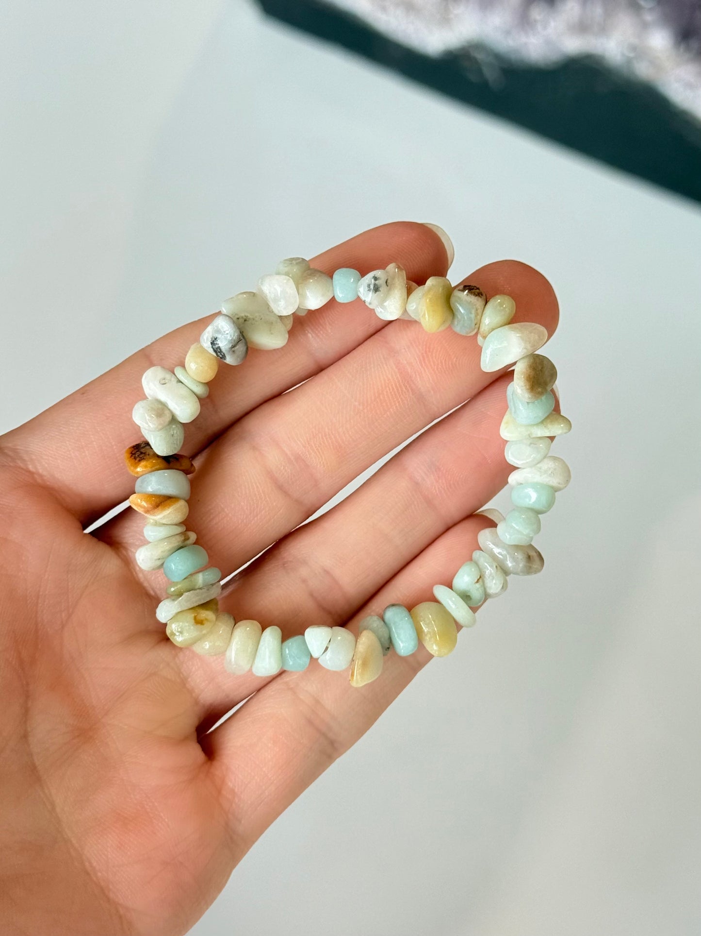 Amazonite Chip Bracelet