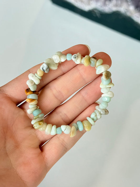 Amazonite Chip Bracelet