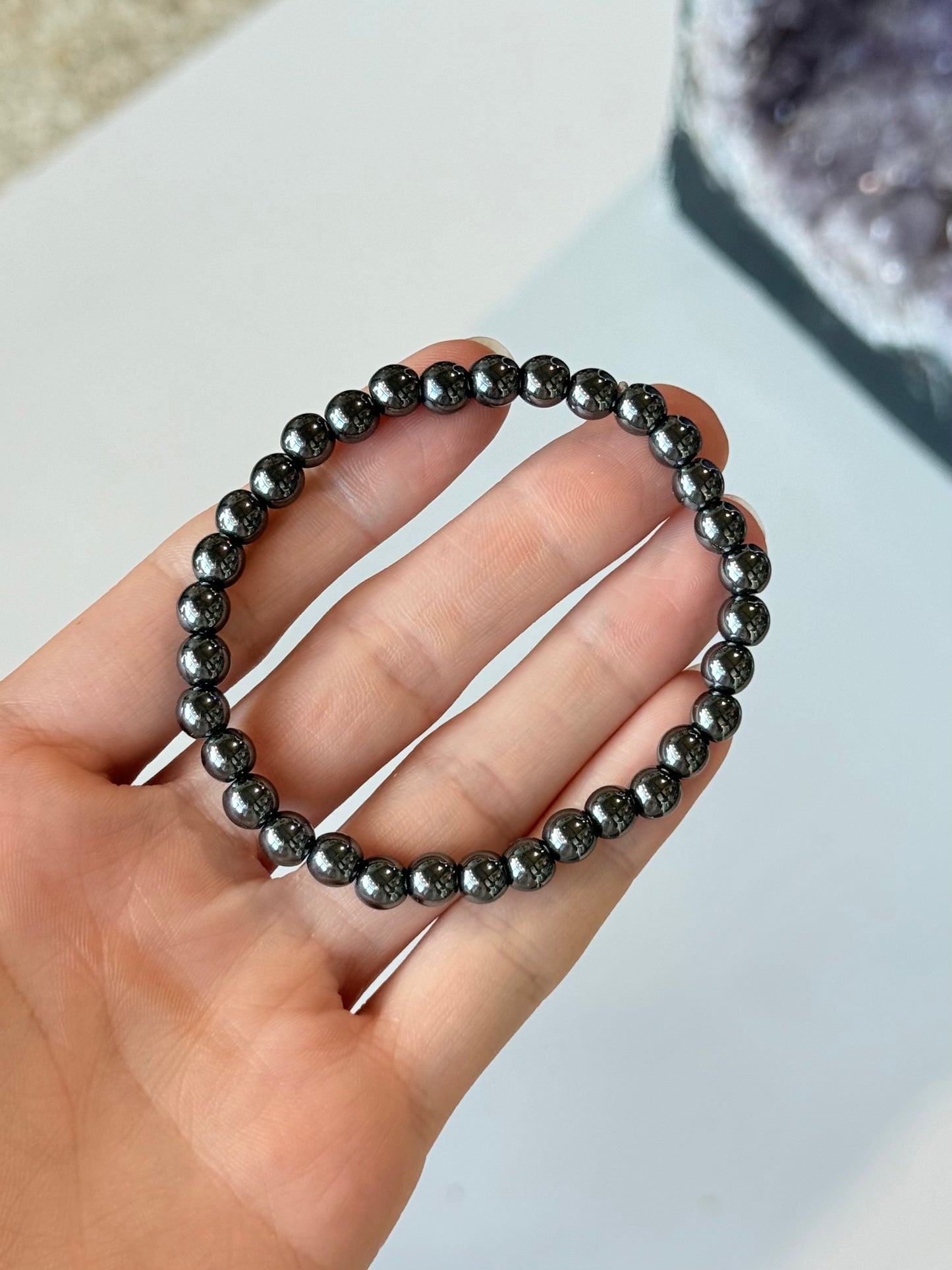Hematite 6mm Bracelet