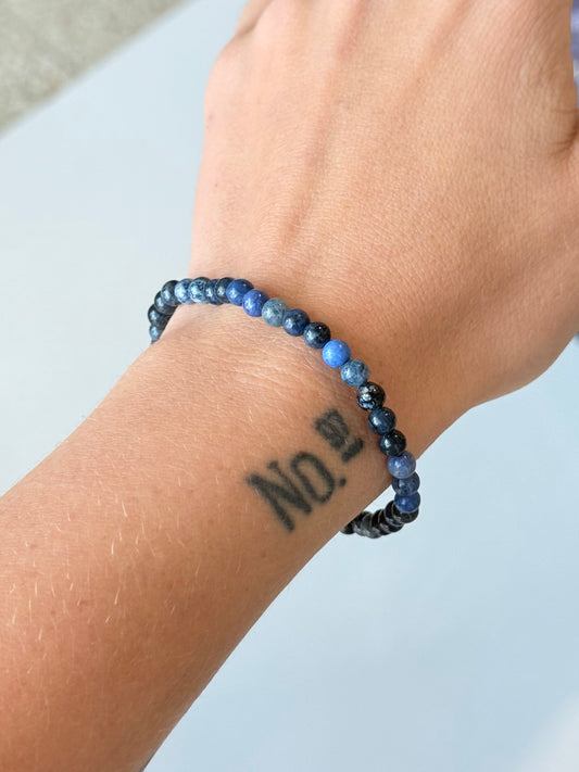 Dumortierite - 4mm Bracelet