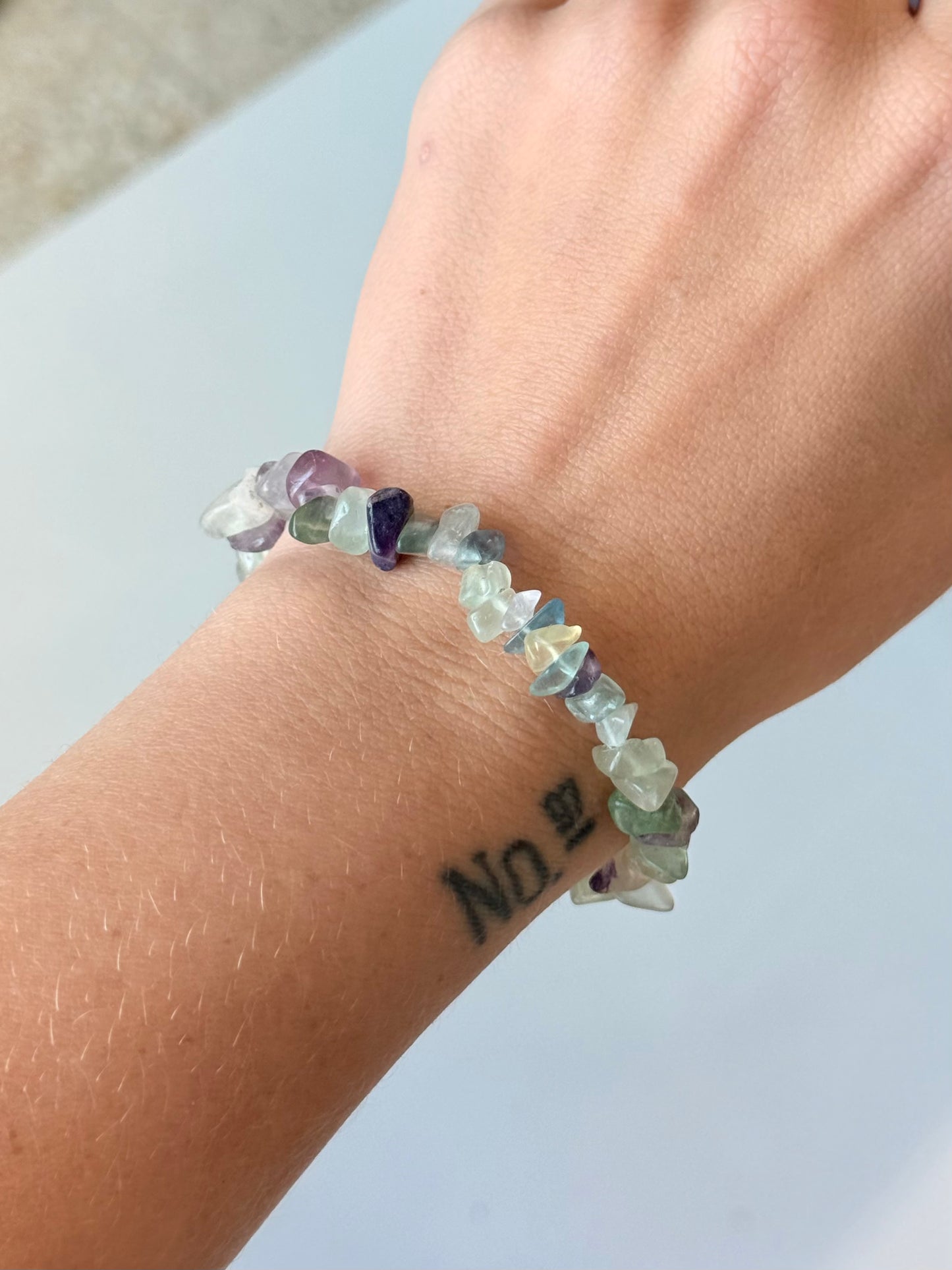Fluorite Chip Bracelet