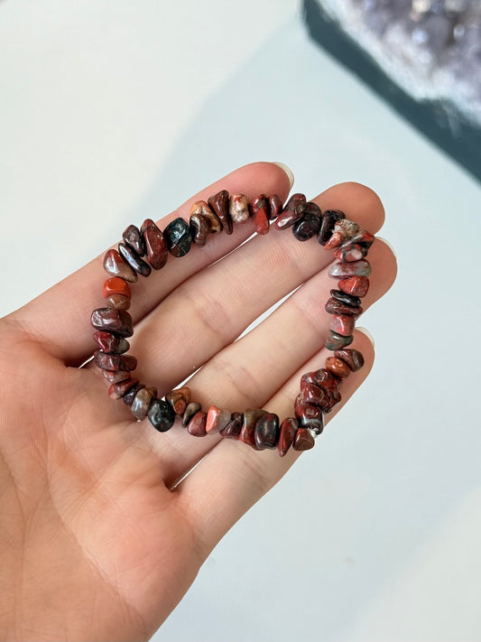 Red Japer Chip Bracelet