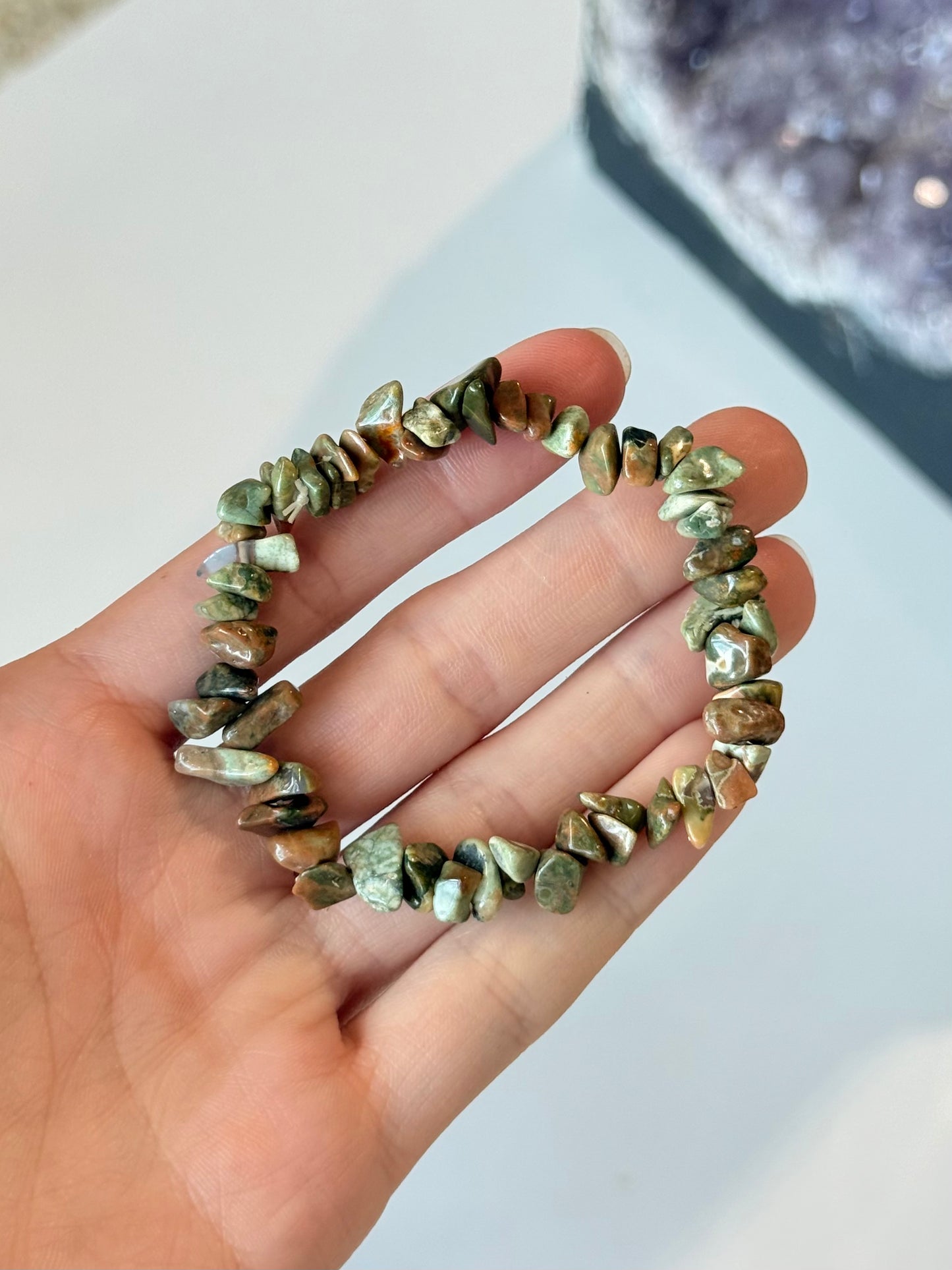 Rhyolite Chip Bracelet
