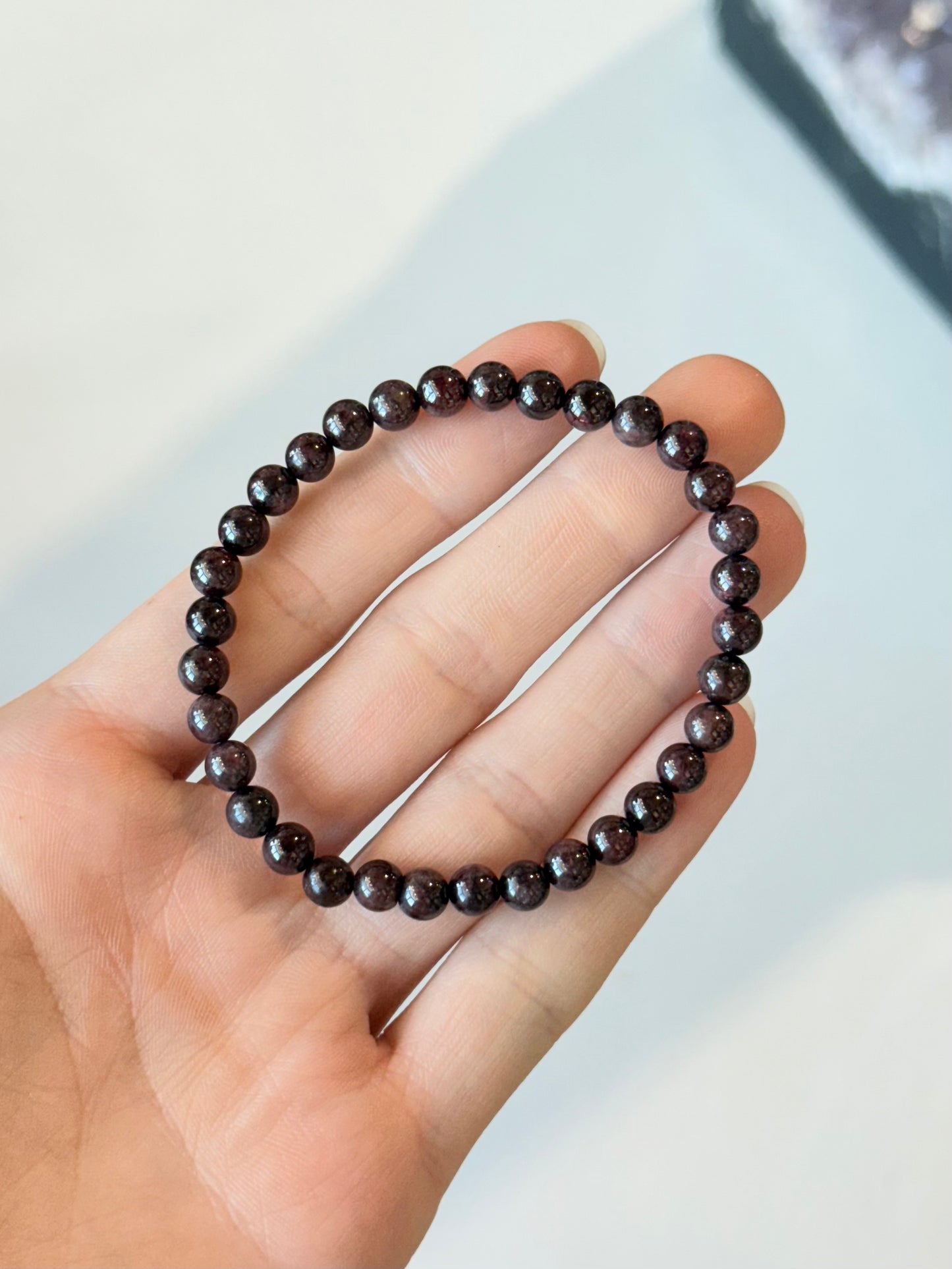 Garnet 6mm Bracelet