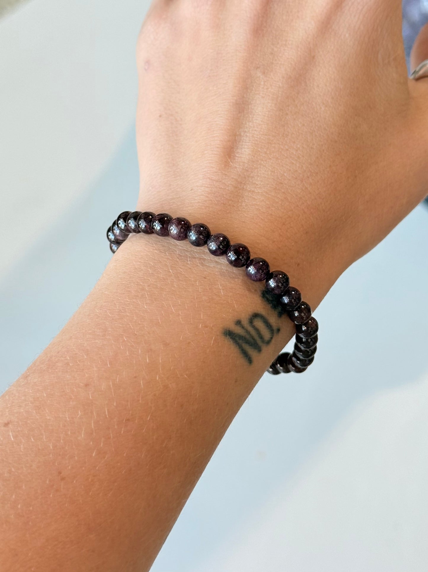 Garnet 6mm Bracelet