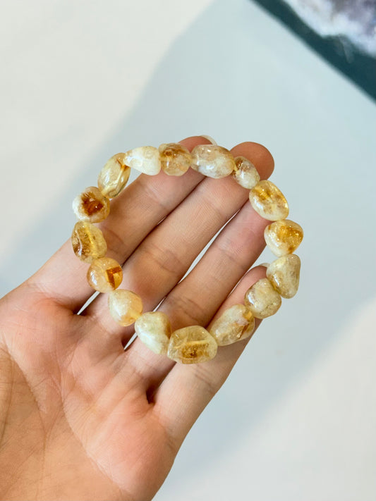 Heat Treated Citrine Freeform Bracelet