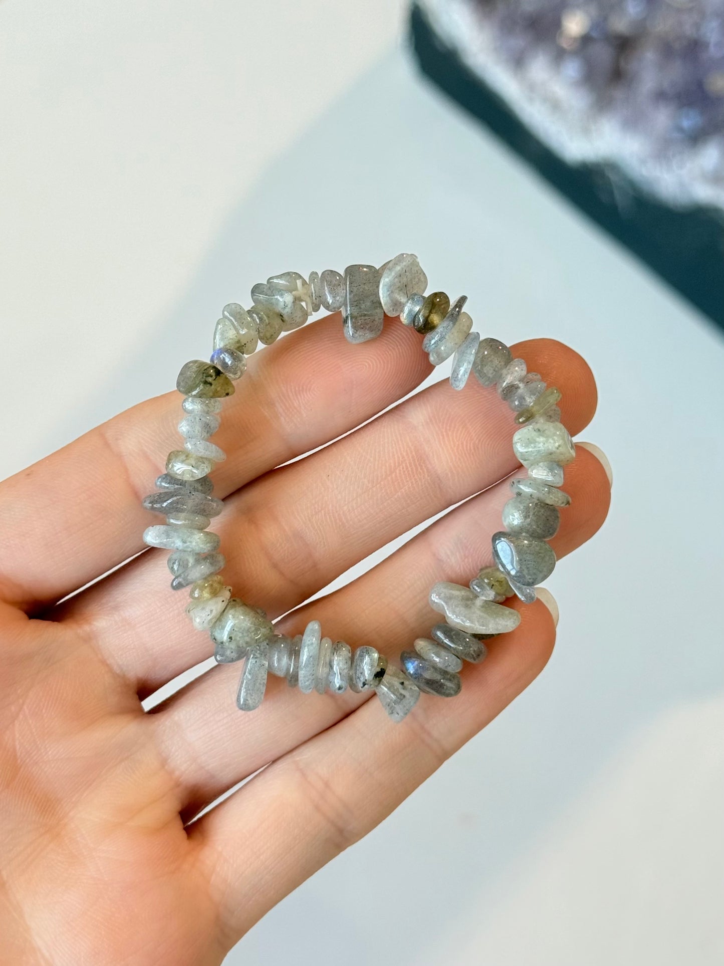 Labradorite Chip Bracelet