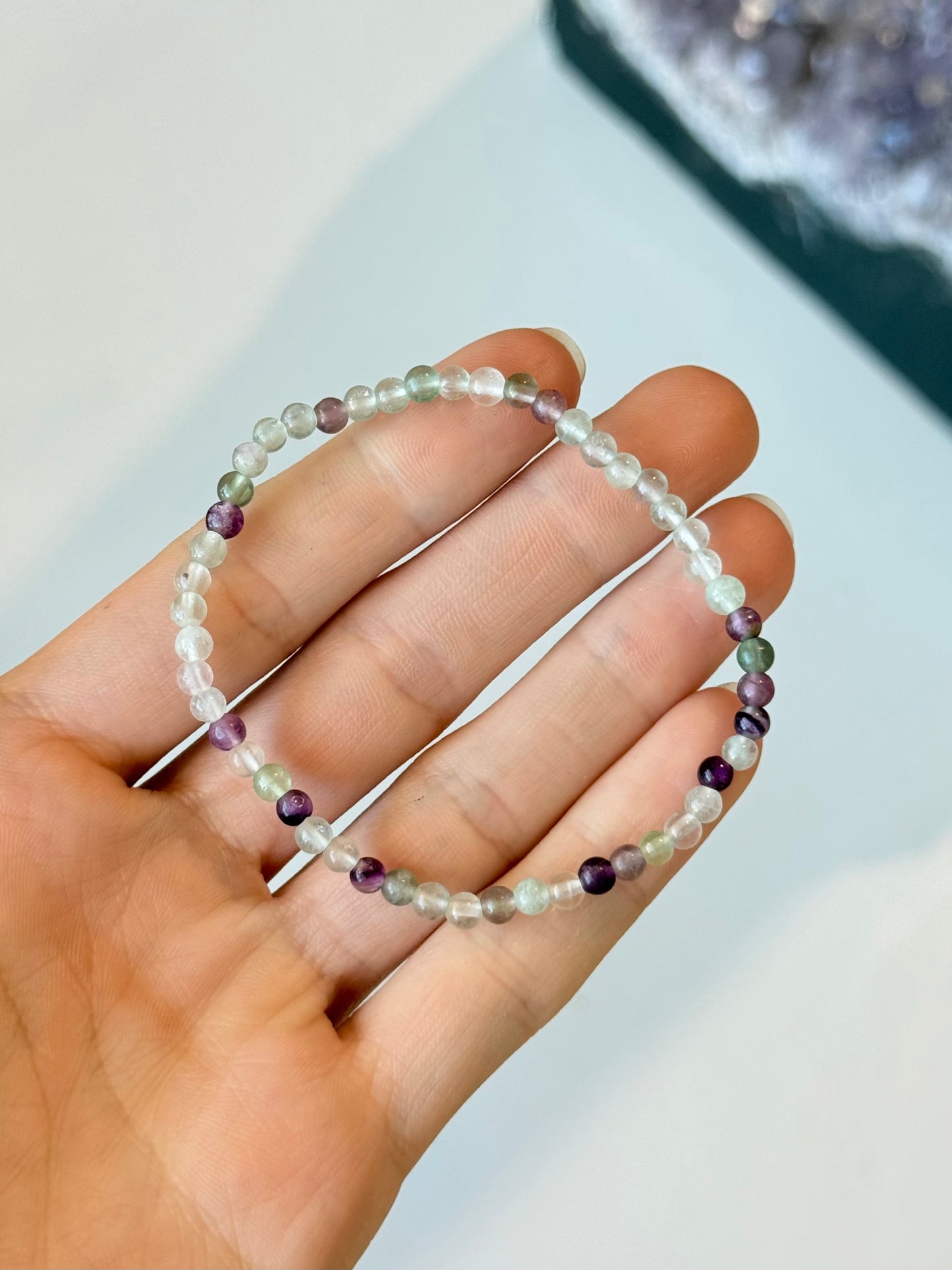 Fluorite - 4mm Bracelet