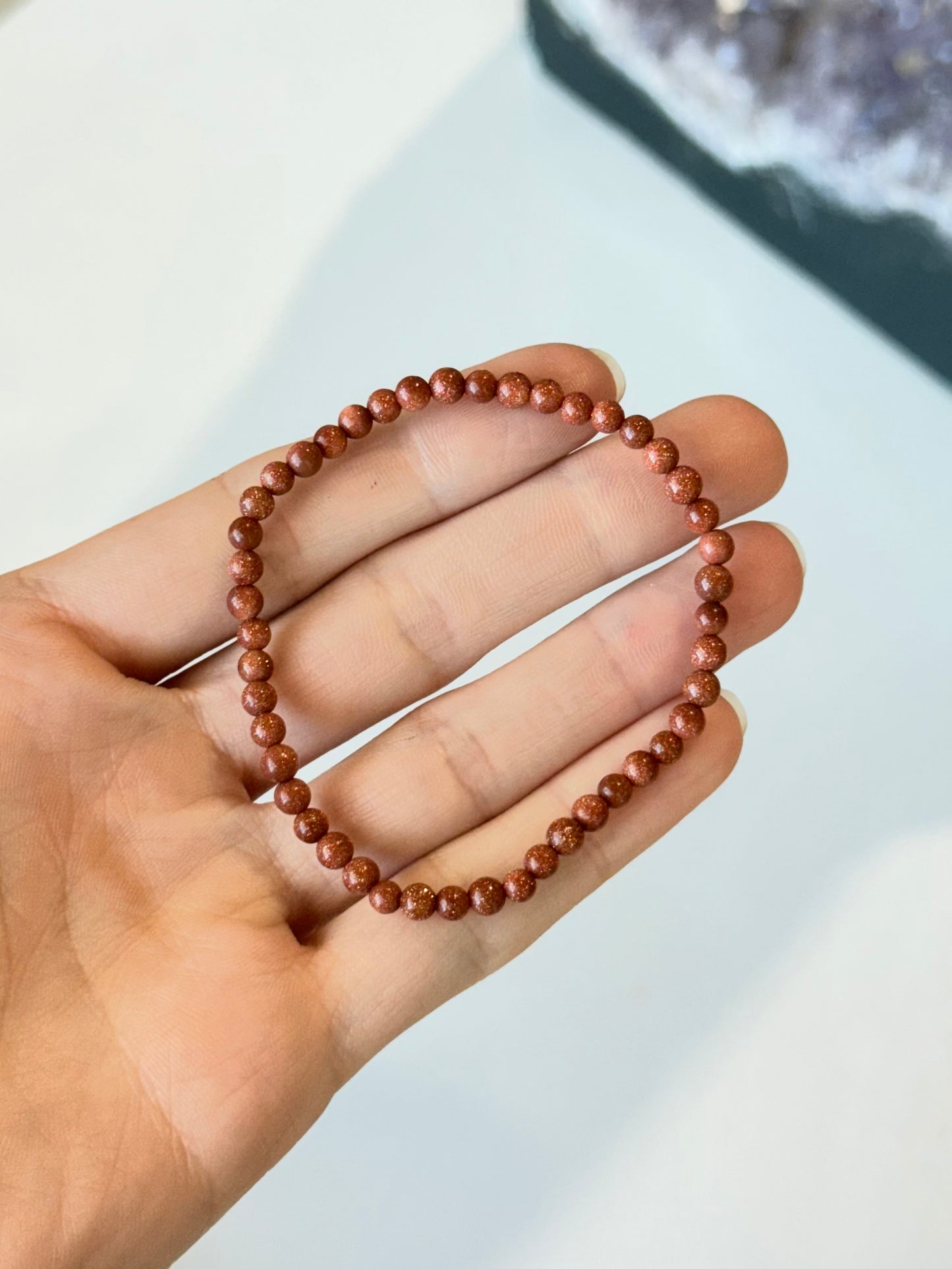 Gold Stone - 4mm Bracelet