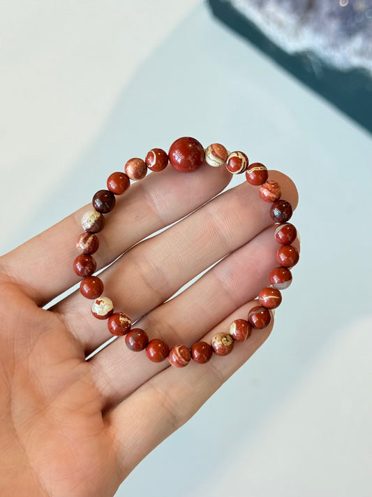 Red Japser - 6mm Bracelet