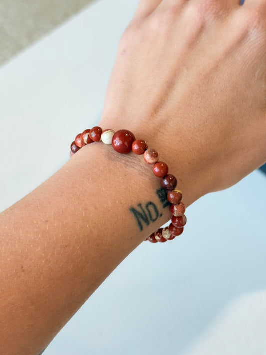 Red Japser - 6mm Bracelet