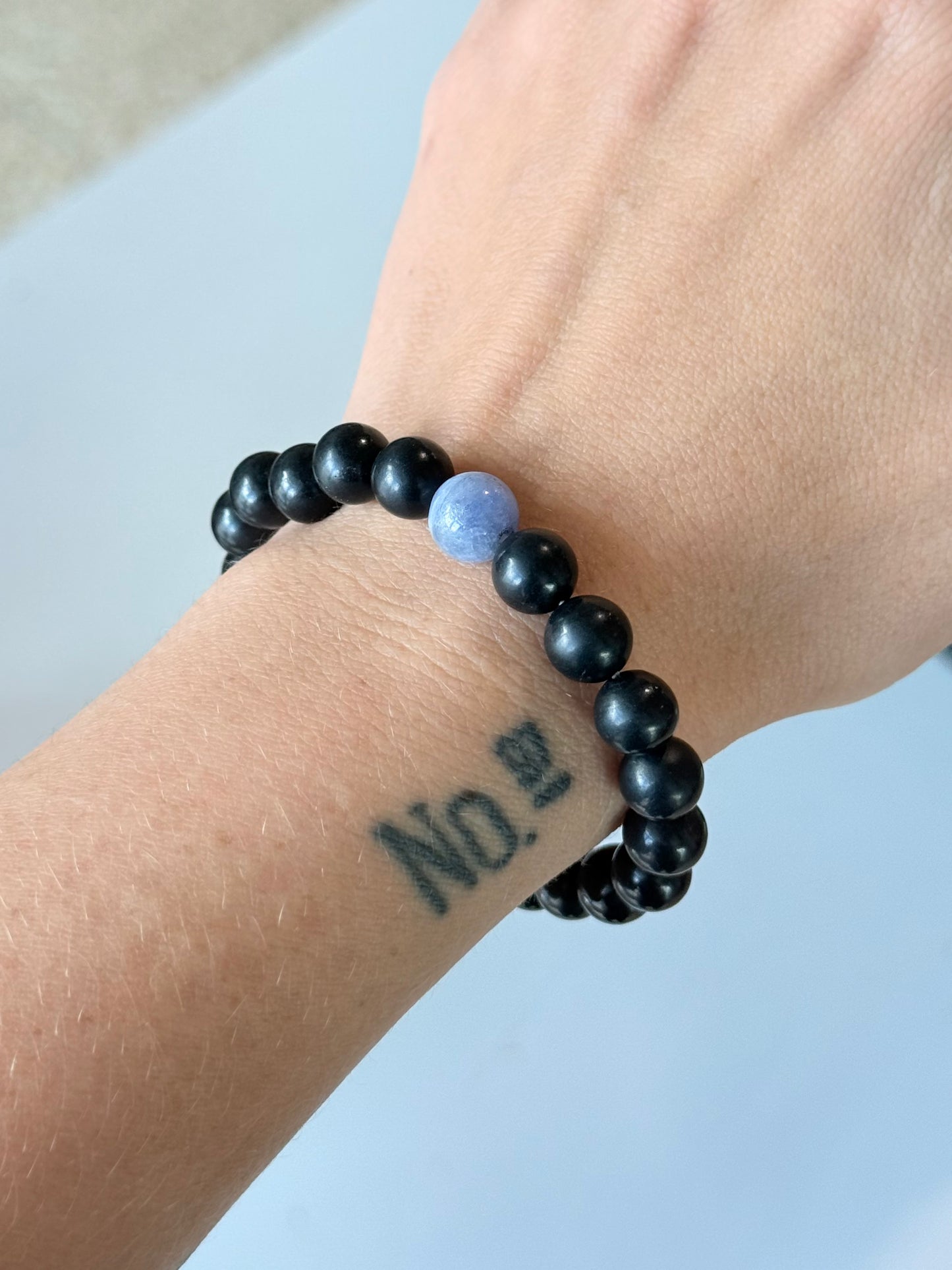 Shungite & Tanzanite - 8mm Bracelet