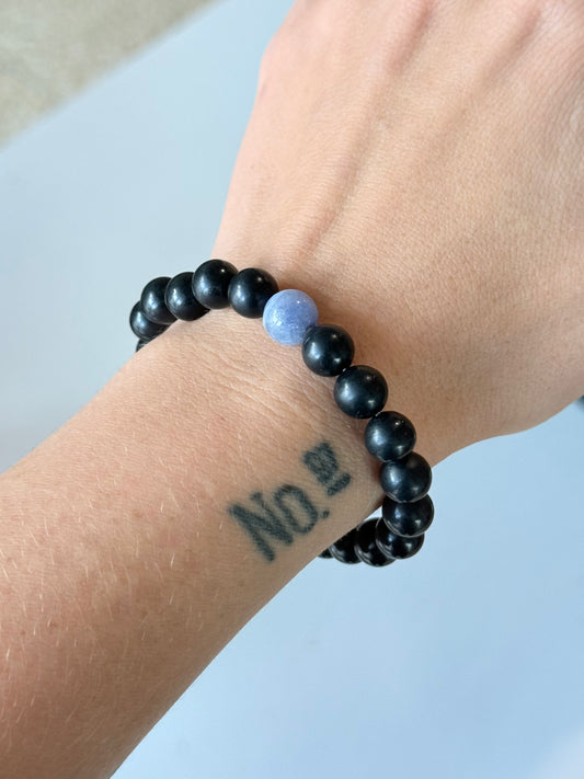 Shungite & Tanzanite - 8mm Bracelet