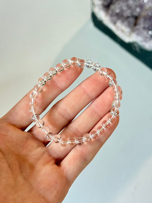 Clear Quartz - 6mm Bracelet