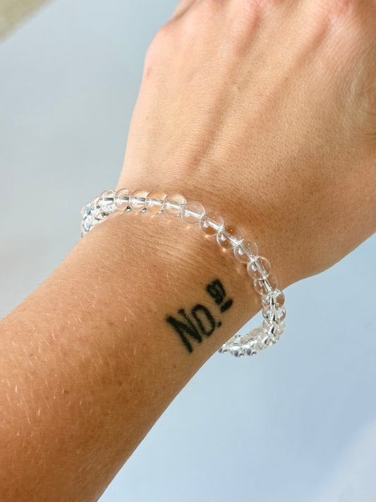 Clear Quartz - 6mm Bracelet